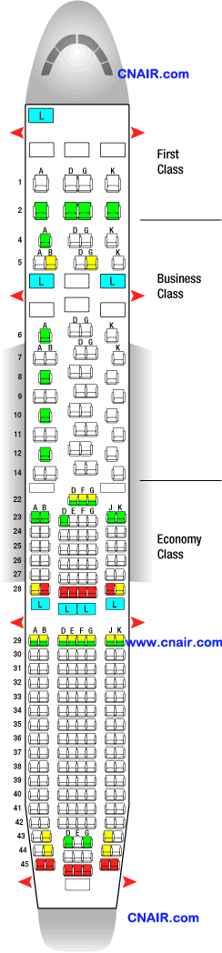 瑞士國(guó)際航空公司空中客車A330-300  機(jī)型