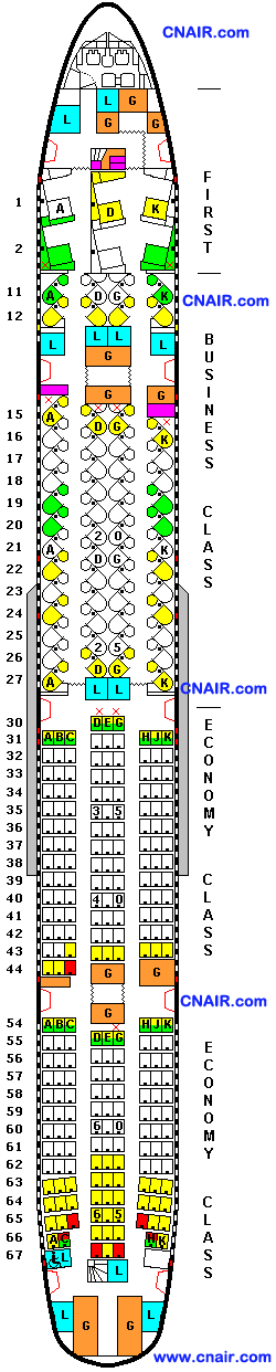 國泰航空公司波音Boeing 777-300ER (New three class) 機型 